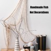 Fishing Net Decoration 6.56ft x 3.28ft Cotton Fish Netting Decoration