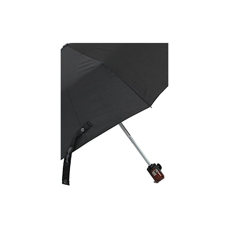 Pierre Cardin Noir Easymatic Alupla Men's Umbrella, black, Traditional