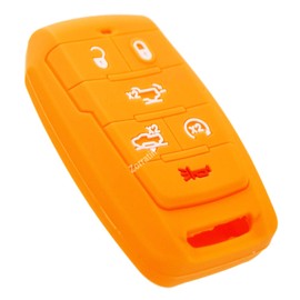 Silicone Key Fob Cover for Ram 1500 2500 3500 Crew Cab 4x4 Limited 2019 to 2025 6 Buttons Key with air Suspension Button