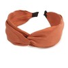 Tan Sateen Fabric Wide Chunky Flex HeadBand/Head Band