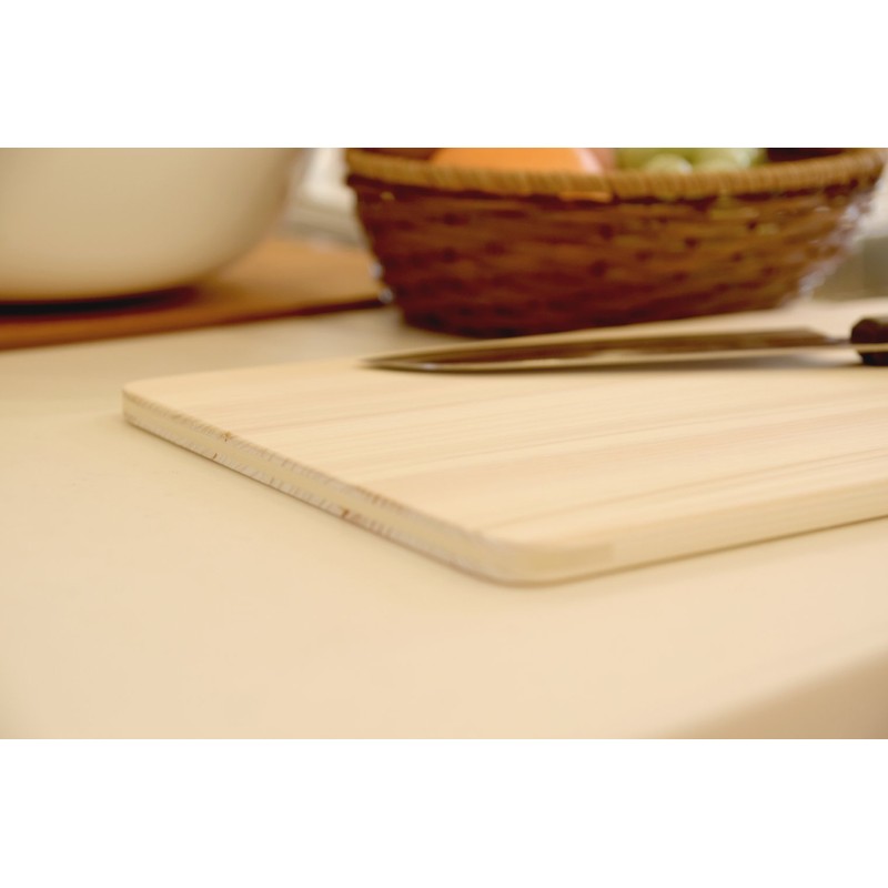 umezawa Domestic East Dark Japanese Cypress thin cutting board, approx.