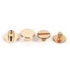 Leather Craft Rivets, 10 Sets Solid Brass Flat Leathercraft Studs