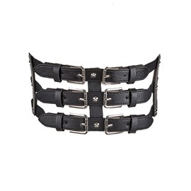 XFSRG Women's Belt Wide Elastic PU Leather Cut Out Rivets Adjustable with Buckle Vintage Waist Belt Waist Belt Corset Belt for Women Dresses Elastic Belt, black, One size fits all