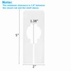 ZOOFOX 80 Pack Clothing Rack Size Dividers, White Blank Hangers