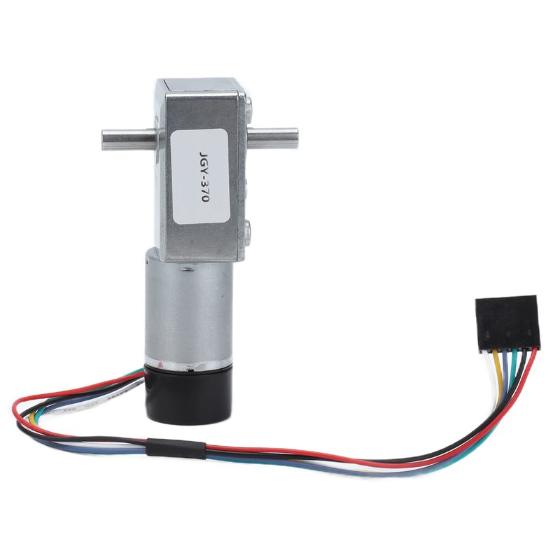JGY‑370 DC Worm Gear Motor Gear Motor with Encoder Biaxial