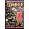 schilderkreis24 Cocktail Recipe "Zombie" Magnet Alcohol Spirits Decorative Fridge Magnet