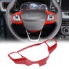 Car Steering Wheel Button Frame Cover Trim Compatible with Ford