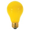 Satco S3938 60 Watt A19 Incandescent Yellow Bug Light Bulb,