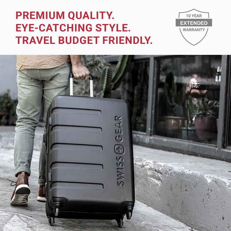 SwissGear 7366 Signature Hardside Expandable Luggage with Spinner Wheels, TSA