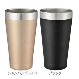 Premium Vacuum Stainless Steel Pair Tumbler Set, Double Layered Construction, 11.2 fl oz (340 ml), Comes in a Gold Premium Cosmetic Box, For Gifts, Respect for the Aged Day, Gold Gift