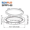 SEAFLO 16.1" x 8.6" Elliptical Oval Porthole Portlight Window -