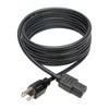 Tripp Lite Standard Computer Power Cord 10A,18AWG (NEMA 5-15P to