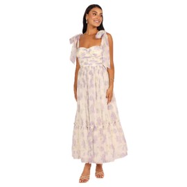 Petal & Pup Women's Floret Midi Dress, Lavender