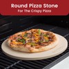 K ROCKSHEAT Small Pizza Stone Round for Grill and Oven,