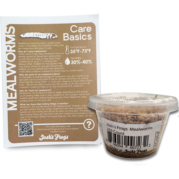 Josh's Frogs Mealworms (250 Count)