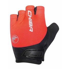 Chiba Gel Air Cycling Gloves Short Red/Black 2024: Size: S (7)