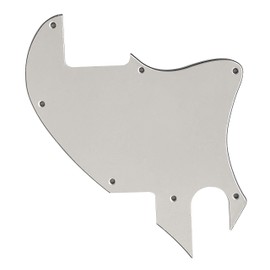 For US Tele F hole Hybrid Telecaster Conversion Blank Guitar Pickguard (3 Ply White)