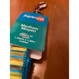 Green Briar Aspen Pet Nylon Dog  Leash  Medium new with tags 5 feet long