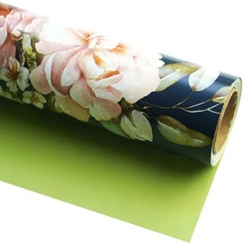 YXTII Floral Gift Wrap Pape r- 17 Inch x 9.8 Feet