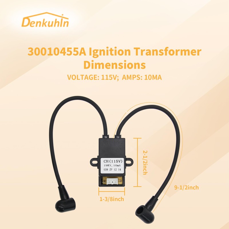 Denkuhin 30010455A Ignition Transformer for Navien Tankless Water Heater NPE