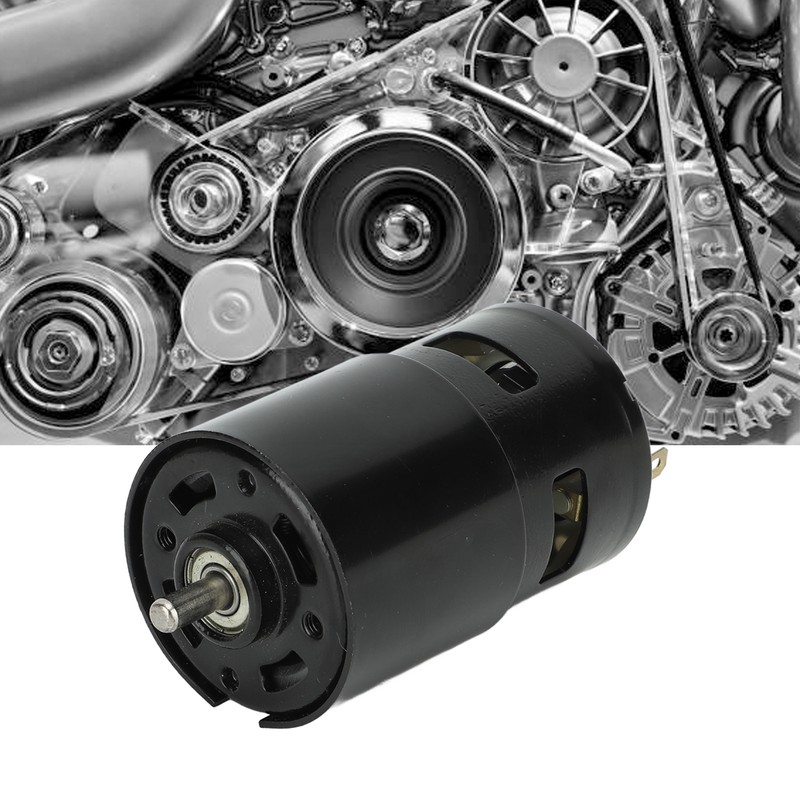 High Torsion DC Motor 12000RPM Round Shaft Fast Speed Red