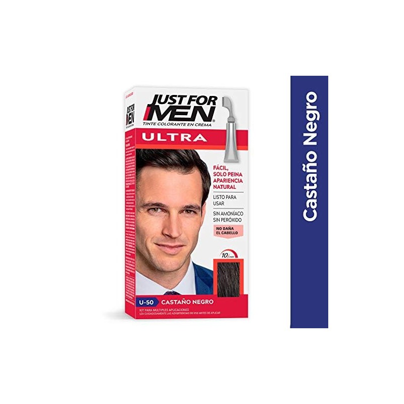Just For Men Ultra U-50 Tinte para Canas, Castaño Negro,