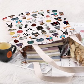 PYOUL ST TV Show Inspired Gift ST TV Show Elements Friends Don’t Lie Tote Bag Upside Down Handbag ST Fandom Merch Eleven Fan Gift (Dont Lie Tote)