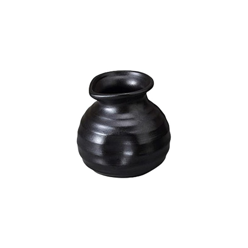 Yamashita Kogei 746630481 Soba Tokkuri W/B Black Mat Small 3.0