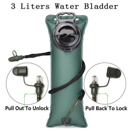 ATBP Insulated Water Hydration Pack Bag with 3L TPU Bladder Tactical Molle Hydration Backpack for Hiking Cycling Running