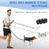 SlowTon Hands Free Dog Leash with Removable Zipper Pouch, Shock