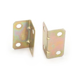 uxcell Metal Library Cabinet Corner Edge Guard Angle Brace Joint Fastener Bracket 20pcs