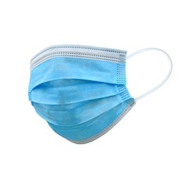 Pack of 10 Mouthguards 3-ply Disposable Mask Mouth Nose Face Shield with Filter Fleece and Ear Loop