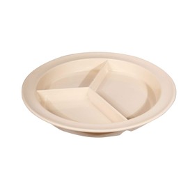 Three-Section Melamine Plate- 9-Inch Diameter
