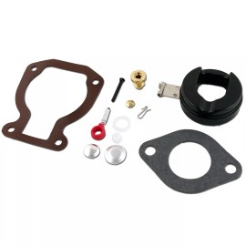 North Boatparts For Johnson Evinrude 9.9 HP 15 HP Carburetor Carb Kit w/ Float 398453 1974-1988
