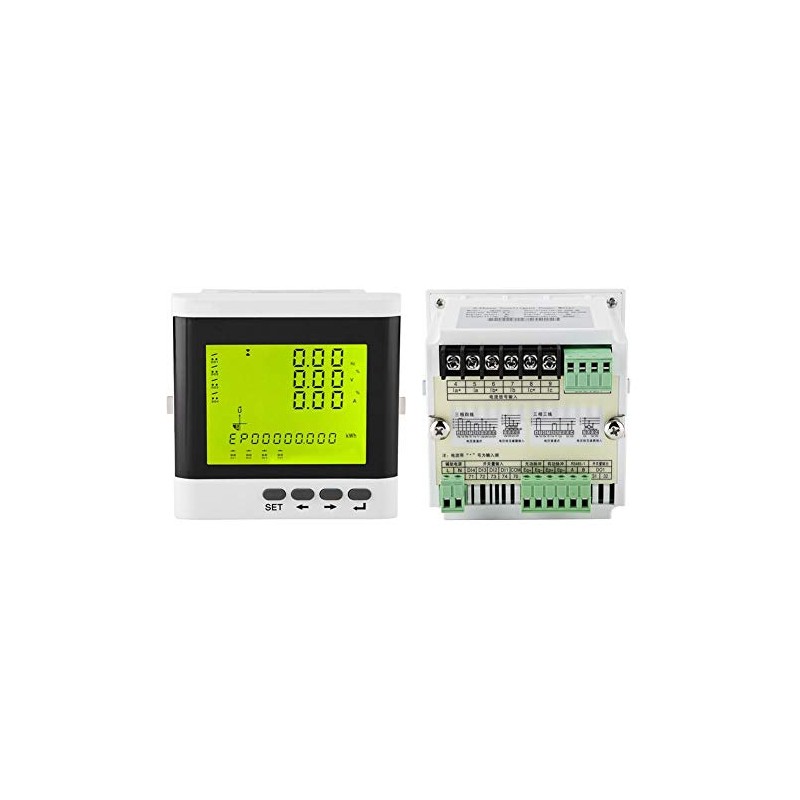 FTVOGUE Multi Function Three Phase Programmable Power Meter Electric Digital