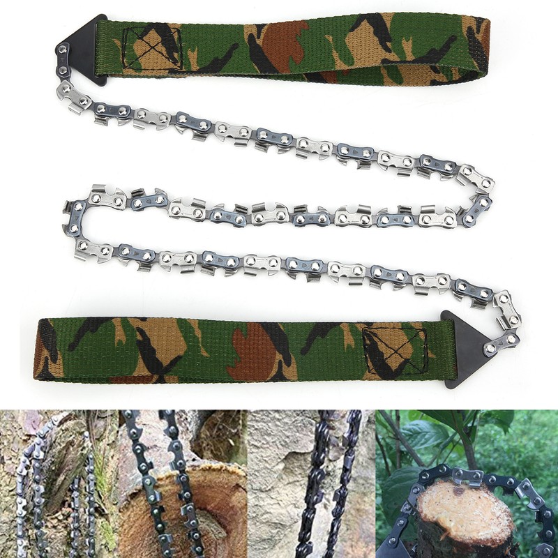 Outdoor Mini Portable Hand Chain Saw Survival 33T Logging Camping