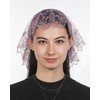 Bozidol Mantilla Veils for Church Catholic, Purple Our Lady Of