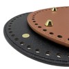 Yayatty 6 Pcs PU Leather Bag Bottom Oval Knitting Crochet