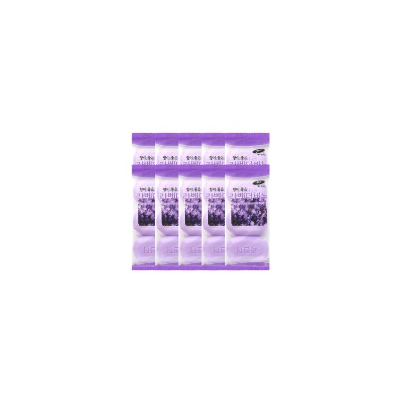 (Marinated cow's milk) (10 pieces) Good-scented lavender soap 90g, 3