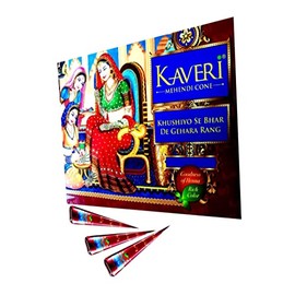 Mehendi Cone for hands Long Lasting Reddish Brown Color with Natural Henna leaves (pack of 1)