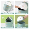 TUHNHGD Mini Rubbish Bin with Lid, Cute Cartoon Table Rubbish