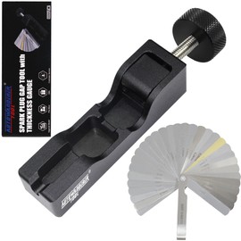 AutoWanderer Universal Spark Plug Gap Tool with Feeler Gauge for 10mm, 12mm, 14mm, 16mm Small Plugs