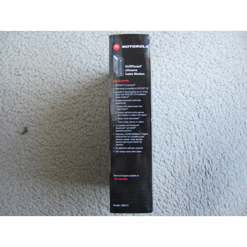 Motorola Brand New Motorola SB6121 SURFboard eXtreme DOCSIS 3.0 Cable