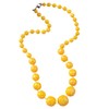 XAM Creative Acrylic Layered Bead Choker Necklace – Mixed-Size Boho
