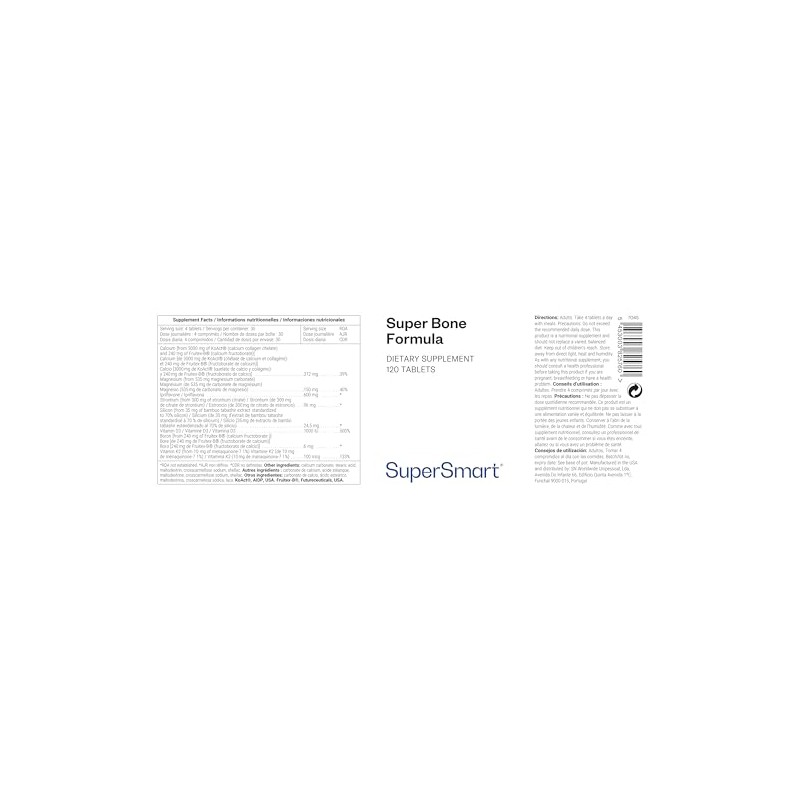 Super Bone Formula - Contributes to Healthy Bones - Supports