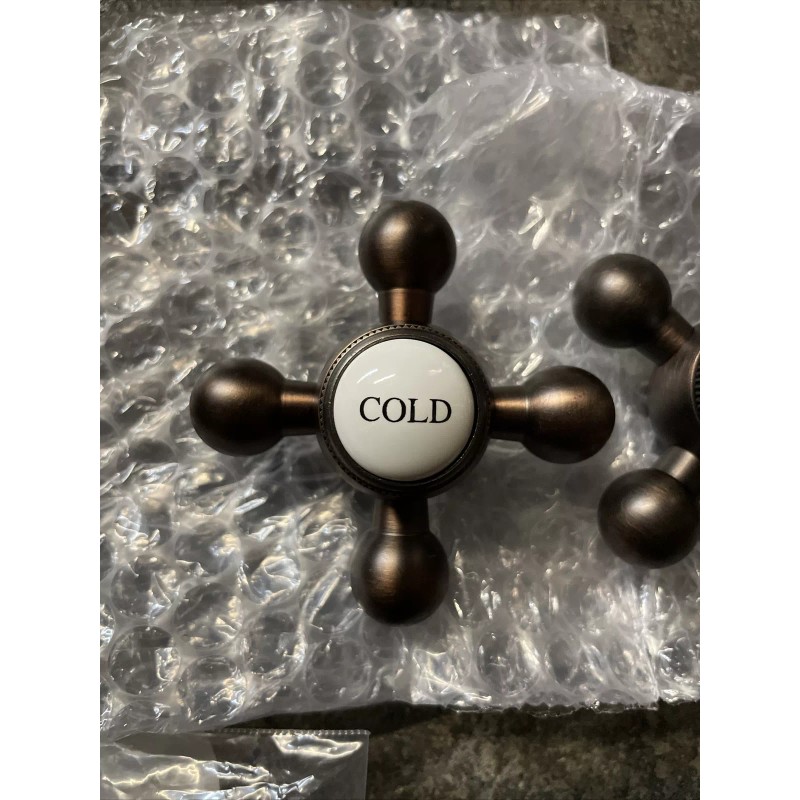 Signature Hardware NEW SIGNATURE HARDWARE Metal & Porcelain Cross Handles