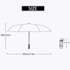 Mini Travel Umbrella with Case, 8 Ribs Folding Small Compact