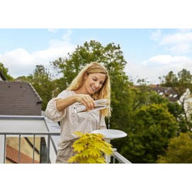 Gardena ClickUp! Vogelbad: Modernes Vogelbecken mit 25 cm Durchmesser, kombinierbar mit dem ClickIp! Stiel oder der ClickUp! Balkonhalterung, leicht in der Handhabung (11420-20)