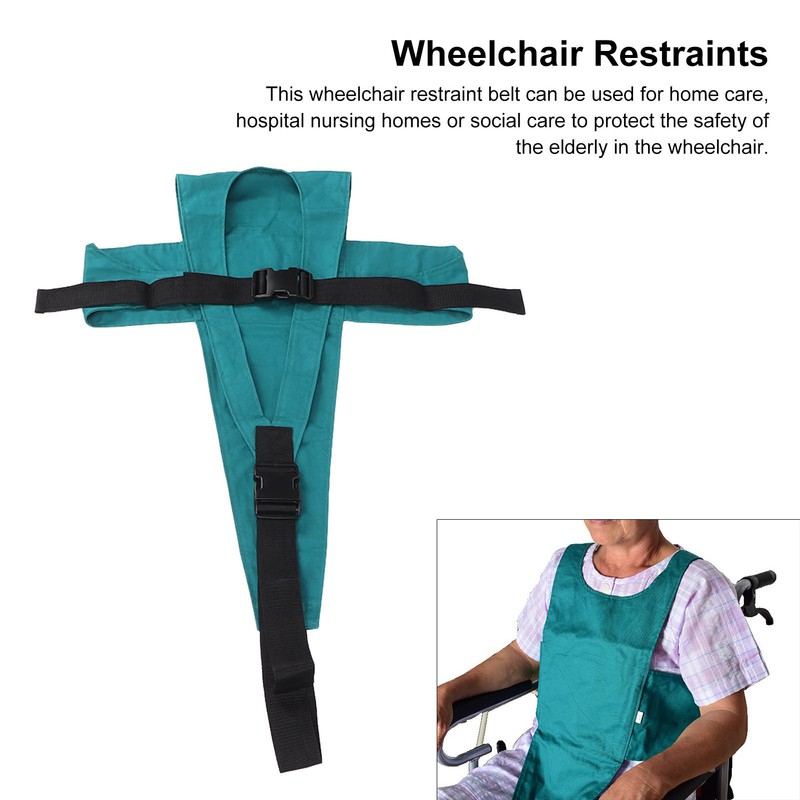 Wheelchair Seatbelt Adjustable Soft Breathable Waterproof Restraint Straps for The