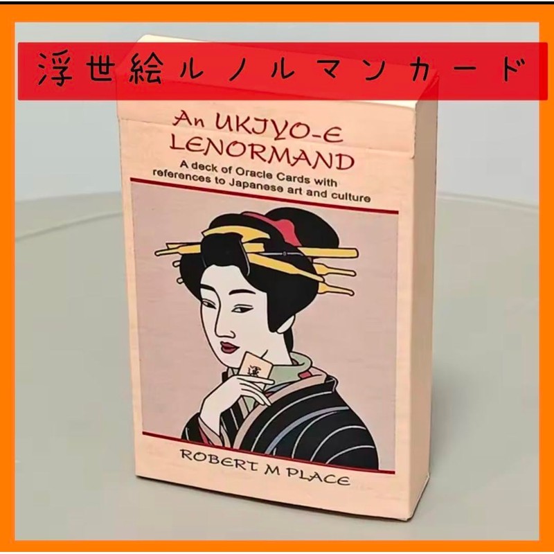 Ukiyo-e Style Renorman Cards, Set of 36, Japanese Design, Caramel